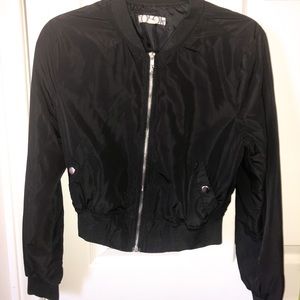 Black Bomber Jacket